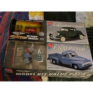 Vintage 2000 AMT ERTL American Muscle Model Kit Value Pack 1/25 # 36416